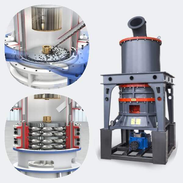 How does the gypsum ultrafine powder grinding mill work?